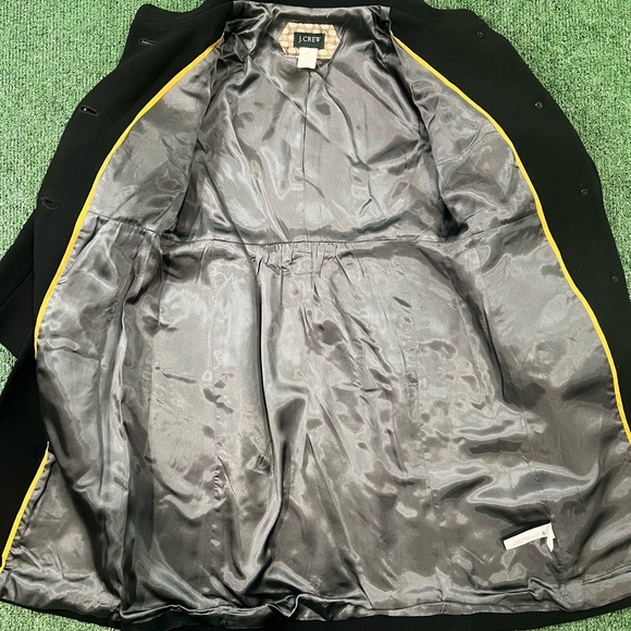 J. Crew Black Wool Peacoat Coat - Picture 3 of 7